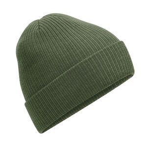 Beechfield Unisex Adult Polylana Ribbed Beanie / Olive Green